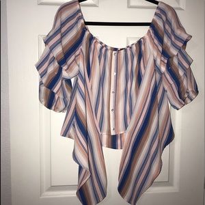 Crop top off the shoulder